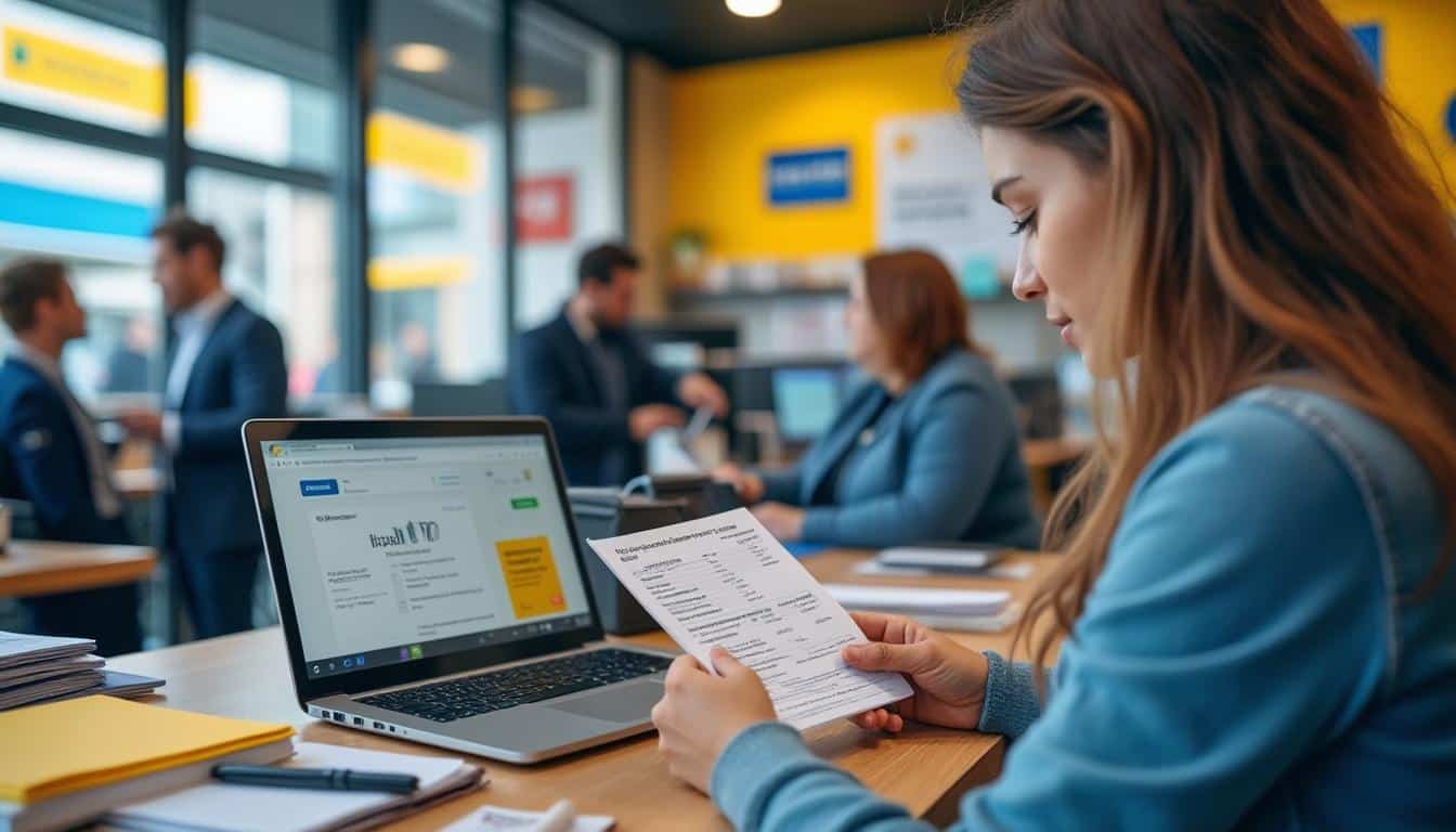 Illustration: Comment fonctionne le virement de la CAF vers un compte à la Banque Postale ?